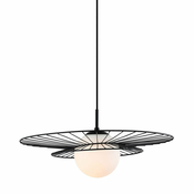 ITALUX MDM-4001/1 BK - Luster na sajli ALISON 1xE27/40W/230V