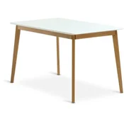 Trpezarijski sto JEGIND 80x130 bela/natur