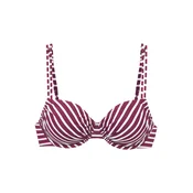 VENICE BEACH Bikini zgornji del merlot / bela
