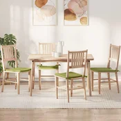 Jastucici za sjedenje 4 pcs Svijetlo zelena 40 x 40 x 3 cm
