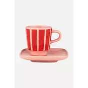 Marimekko skodelica s podstavkom iz kamenine 50 ml