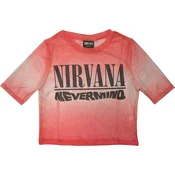 Nirvana Nevermind Wavy Logo (Mesh) Pink XS Ženske Majica