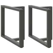 Noge za blagovaonski stol T-oblika 2 kom antracit 90x35x(72-73) cm celik