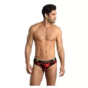 Muške sexy gace slip Savage, Crno-crvene