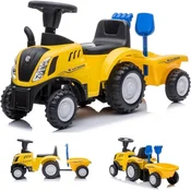 shumee Igrača za enoletnega otroka, potiskalnik s prikolico, New Holland, rumena