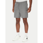 Calvin Klein Jeans Športne kratke hlače Premium Terry LV04RC280G Siva Regular Fit