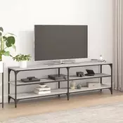 Vidaxl vidaXL TV stojalo, sivo, hrast sonoma, 160x30x50 cm