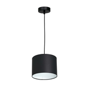 Luster na kablu ARDEN 1xE27/60W/230V precnik 18 cm crna/bela
