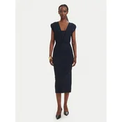BOSS Cocktail obleka Dorlita 50563851 Mornarsko modra Slim Fit