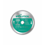EVOLUTION Žagin list, 255mm, 80 zob, za aluminij
