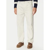 Tommy Hilfiger Jeans hlače River MW0MW43485 Bela Relaxed Fit