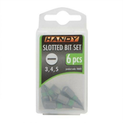 6 kosov ploščatih bit-nastavkov 3,4,5 mm dolžine 25mm