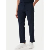 Calvin Klein Hlače iz tkanine LV04LF609G Mornarsko modra Straight Fit