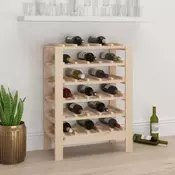 Vidaxl vidaXL Stojalo za vino 61,5 x 30 x 82 cm masivni borov les