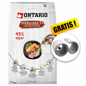 Ontario Cat Sterilised 7+, 6,5 kg