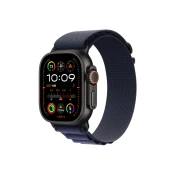 Apple Watch pašček 49mm: Navy Alpine Loop - Small - Black Titanium Finish