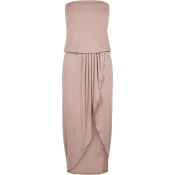 Womens Powder Pink Bandeau Dress
