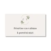 Personal Kartica kot povabilo za mizo - Eucalyptus Izberite količino: 11 kos - 30 kos