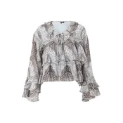VERO MODA Bluza VMTARA svetlo modra/črna
