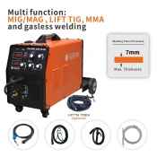 FireMIG 200 PLUS IGBT inverter MIG/MAG/MMA/Flux Cored/Lift TIG varilni aparat, 1ph