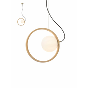 Redo 01-2319 - Luster na sajli KLEIDI 1xE14/28W/230V precnik 27 cm braon