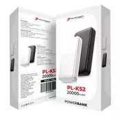 POWERBANK PL-K52 20000MAH PLATOON CRNI