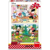 Dino vrednica mini, puzzle set 2x77 delova ( 11015 )
