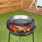 Litoželezna ponev za peko na žaru, premer 24 cm