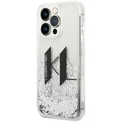 Karl Lagerfeld KLHCP14LLBKLCS iPhone 14 Pro 6,1 silver hardcase Liquid Glitter Big KL (KLHCP14LLBKLCS)