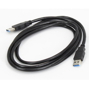 E-GREEN Kabl 3.0 USB A - USB 3.0 A M/M 1.8m crni
