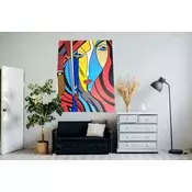 Bali - Rucni rad Dekorativna slika, 70 × 90 cm, Šarena