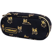Pernica prazna ovalna 1zip 1 preklop AC6 Golden Frenchie 24.Head 503024020 crno-zlatni