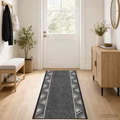 vidaXL Tekstilni preproga FLORNES Tkano Siva PP 7 mm