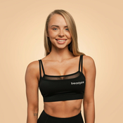 BeastPink Breeze String Bra Black