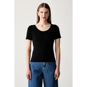 Weekend Max Mara Majica Multij 2625946031 Črna Regular Fit