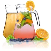 KADAX Stekleni vrč za limonado, 1,4 l, 2 kosa