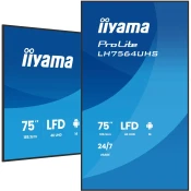 iiyama 75 4K UHD Most powerful professional digital signage display with advanced control and connectivity options