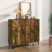 Vidaxl vidaXL Omarica dimljen hrast 90x34x80 cm Material na osnovi lesa