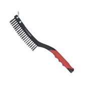 DEDRA-EXIM Bralna žična čopič 3 vrstični DEDRA 2001P13 strgalo, jeklo, 340mm, dvomaterialni ročaj