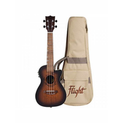 FLIGHT CONCERT UKULELE DUC380 CEQ Amber s torbo