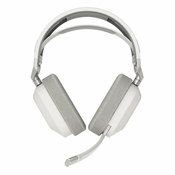 Corsair HS80 MAX bežicne slušalice bijele boje - bežicne slušalice za igranje s dinamickim RGB osvjetljenjem na svakoj slušalici