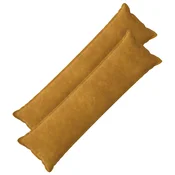 vidaXL Blazina z blazino HOUTEN 2 kos Rumena Mikrofibra