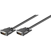 MicroConnect DVI-D 24+1-pin 1m M-M Črn