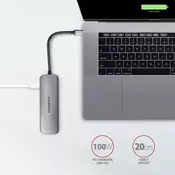 AXAGON USB HUB HMC-5 (USB-C na 2x USB-A + 2x USB-C), 5v1