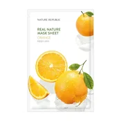 Nature Republic Real Nature Orange Sheet Mask - Posvetljevalna Maska za Obraz 1kos/23ml