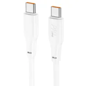 HOCO X93 Force kabel za punjenje 60W (Type-C na Type-C), bijeli, 1m