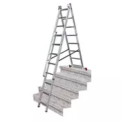 Krause Corda mnogonamenske merdevine 3x8 gazišta kontra nastavak 033383
