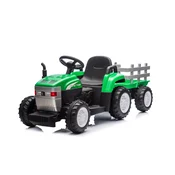 Otroški električni traktor s prikolico Farm 24V 2x45W zelen