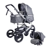 PUERRI Kolica za decu 3u1 PASSEGGINO siva