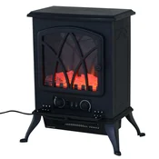 Homestar Električni kamin Model 6 45x28,5x54 cm Črn